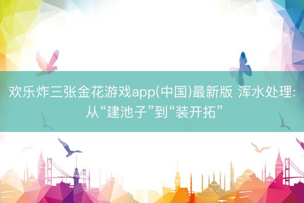 欢乐炸三张金花游戏app(中国)最新版 浑水处理: 从“建池子”到“装开拓”