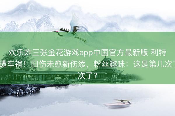 欢乐炸三张金花游戏app中国官方最新版 利特又遭车祸！旧伤未愈新伤添，粉丝趣味：这是第几次了？